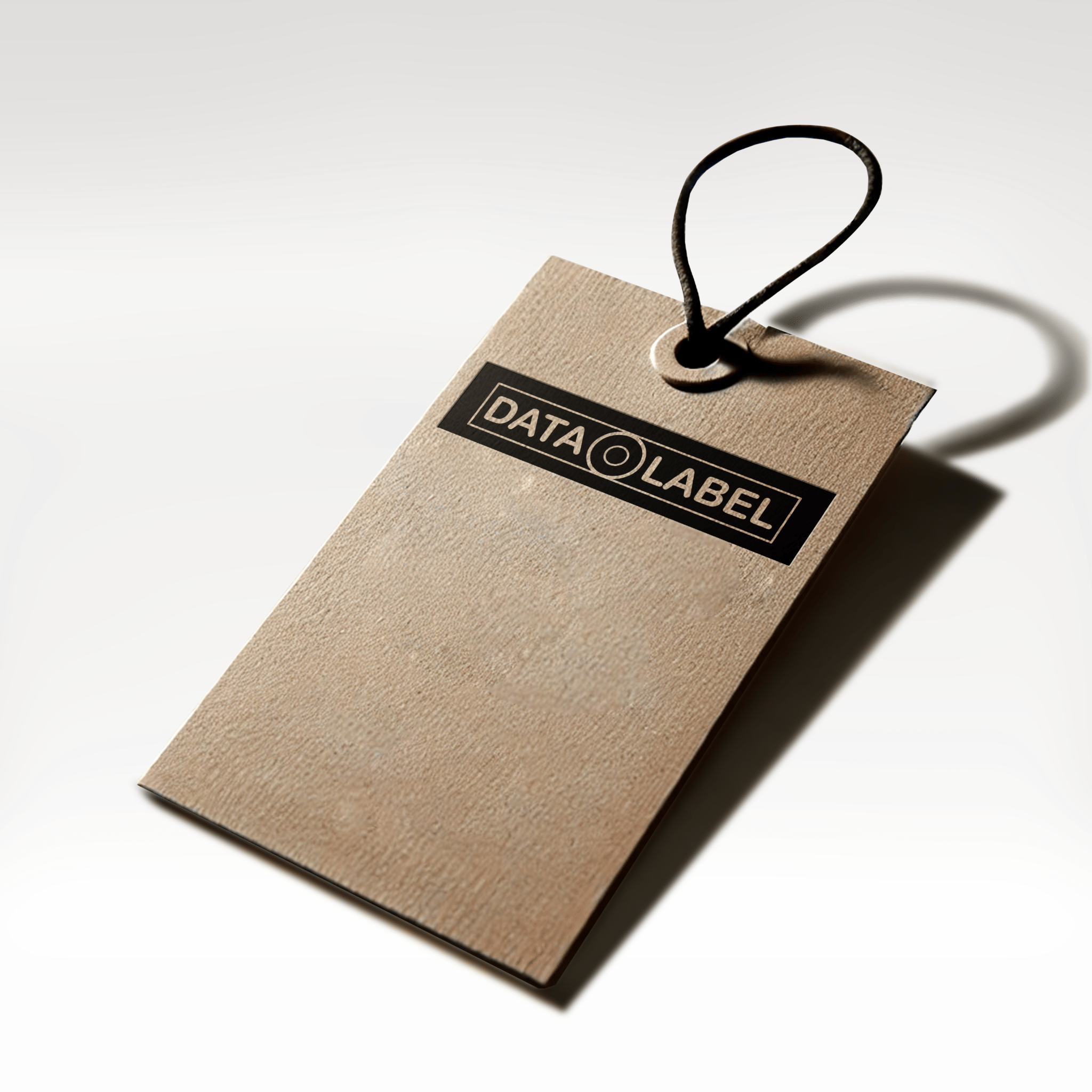 Mattes Anhängeetikett aus Karton – ideale Druckfläche für Logo, Preis und Pflegehinweise