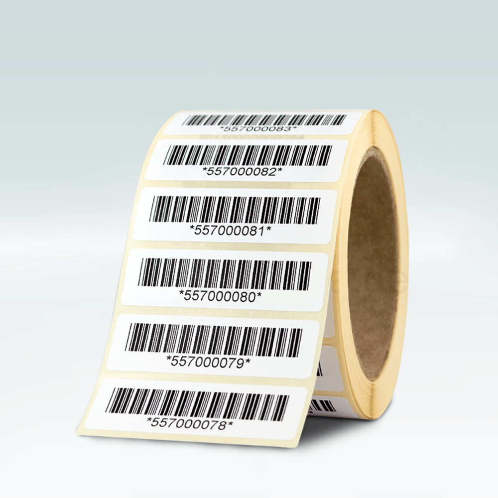 Barcode & QR Code Etiketten bedruckt – 50mm x 33mm – Bild 2