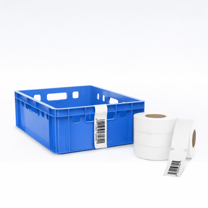 HDPE Schlaufenetiketten für E1 Kisten